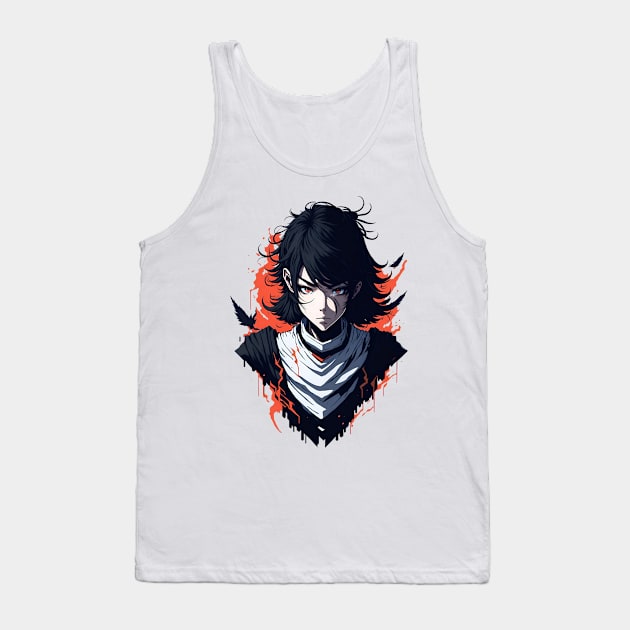 Anime Girl with Great Power Tank Top by akbarprasetya